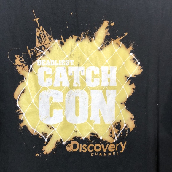 Ultra Club Organic Discovery Channel Deadliest Catch Con Cotton Top M MEDIUM - Picture 7 of 10